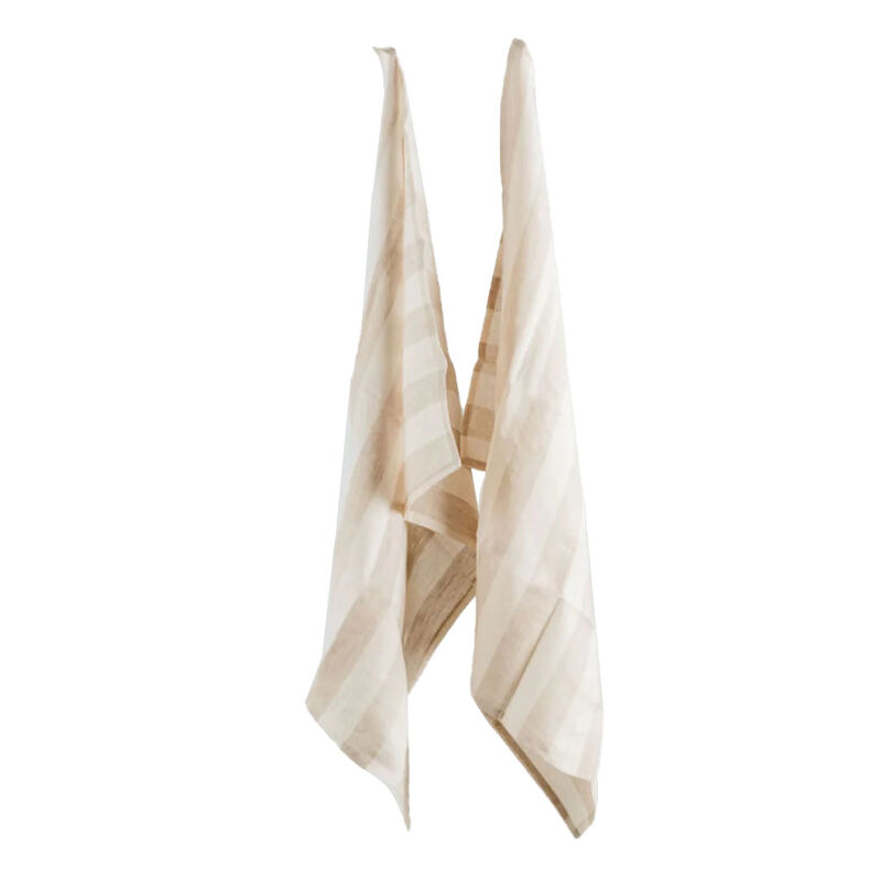 Home Lab 100% French Linen Tea Towel Set of 2 image number 2